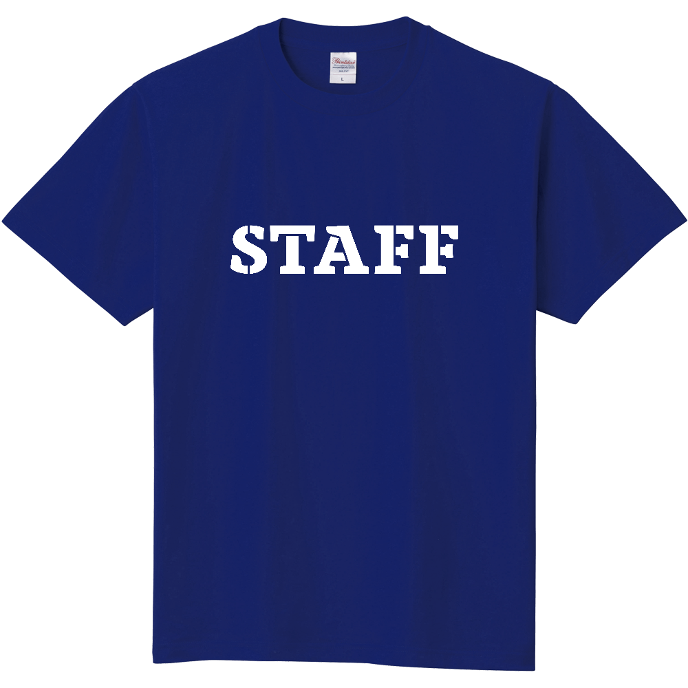 STAFF Tシャツ(デザイン書体06白文字)