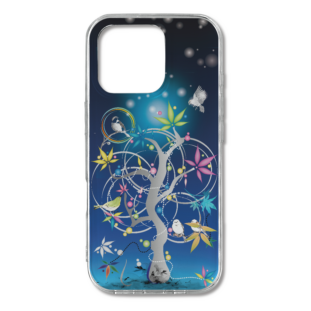 S16p077 ポップ『とりたち』TPU iPhone16 Pro TPUケース
