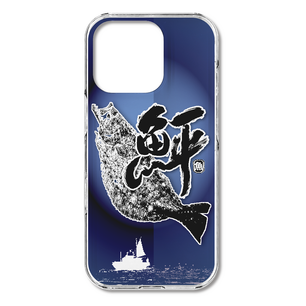 S16p079　釣り『鮃』HD iPhone16pro (透明)(ハードケース)｜PLATA