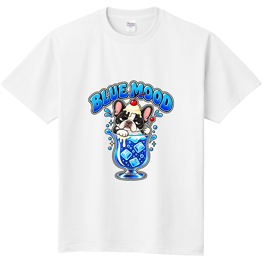 BLUE MOOD|不機嫌なフレンチブルドッグのブルーソーダフロート