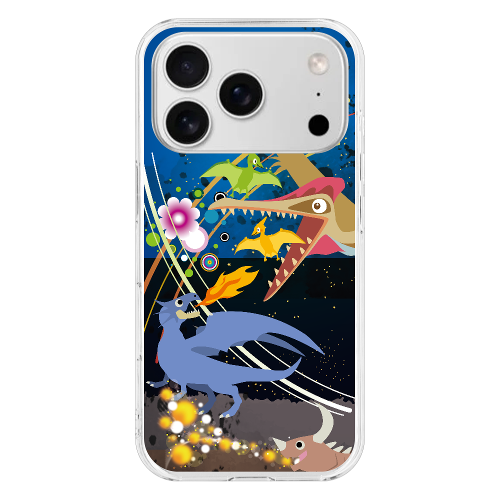 S17p073　キャラ『対決』HD iPhone17pro (透明)(ハードケース)｜PLATA