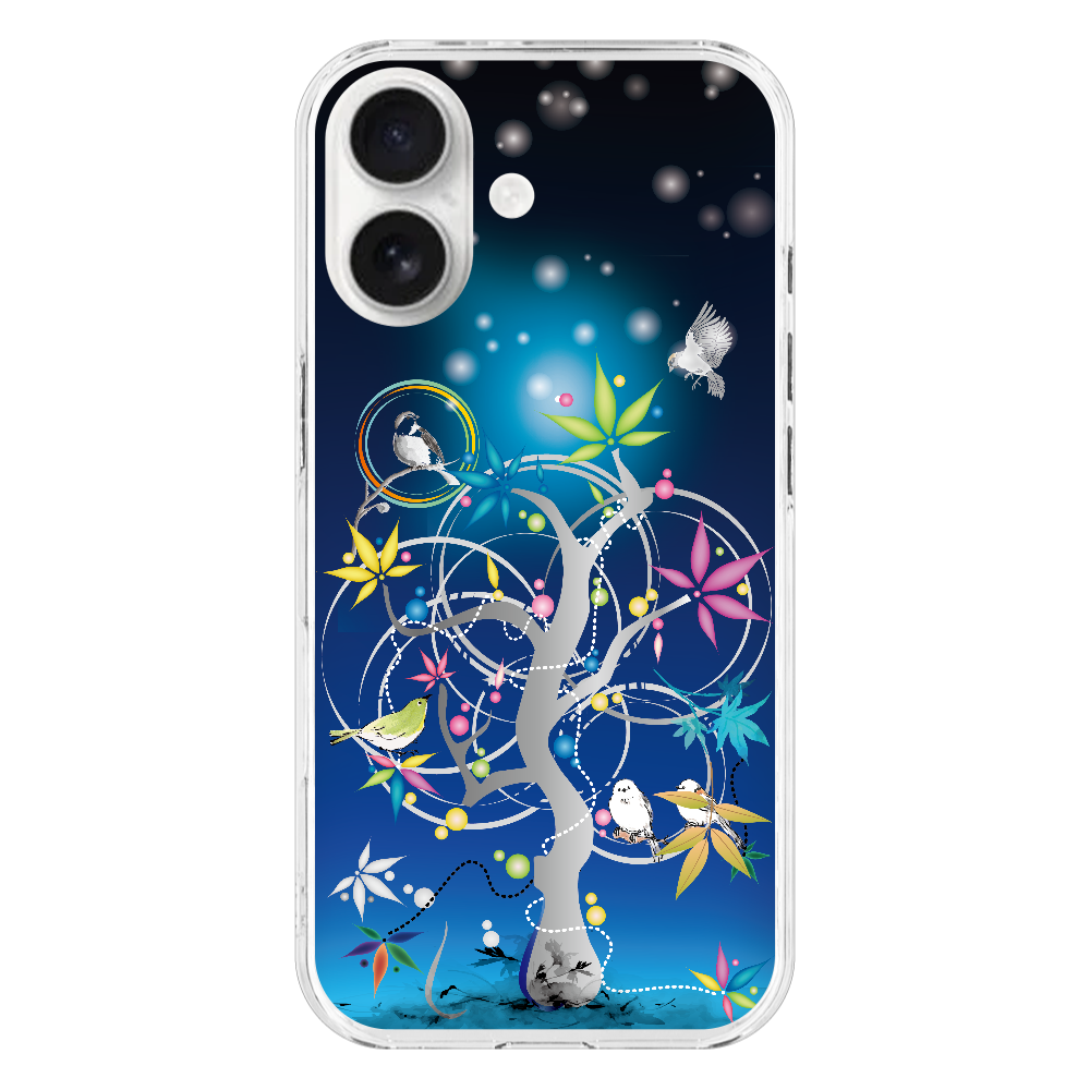 S170076　ポップ『とりたち』HD iPhone17 (透明)(ハードケース)｜PLATA