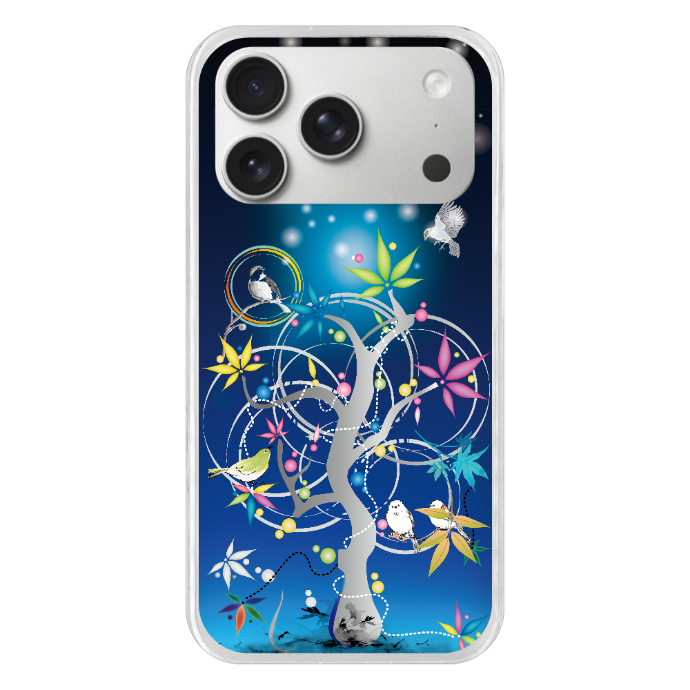S17p077　ポップ『とりたち』TPU iPhone17 Pro TPUケース