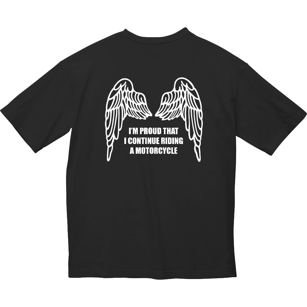WING I’M PROUD THAT I CONTINUE RIDING A MOTORCYCLE 下 黒