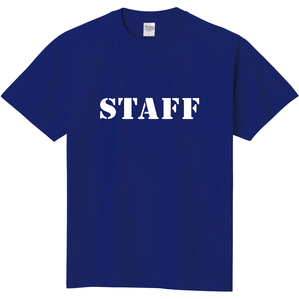 STAFF Tシャツ(デザイン書体07白文字)