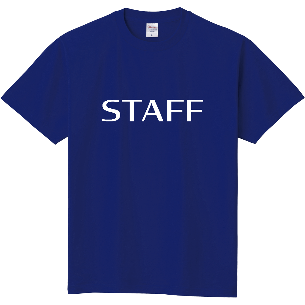 STAFF Tシャツ（デザイン書体09白文字）