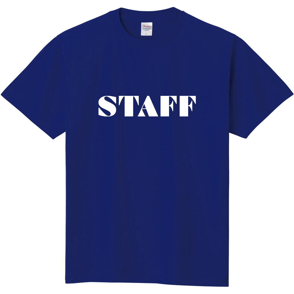 STAFF Tシャツ（デザイン書体10白文字）