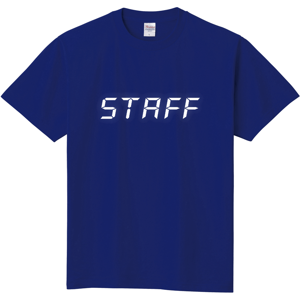 STAFF Tシャツ(デザイン書体13白文字)
