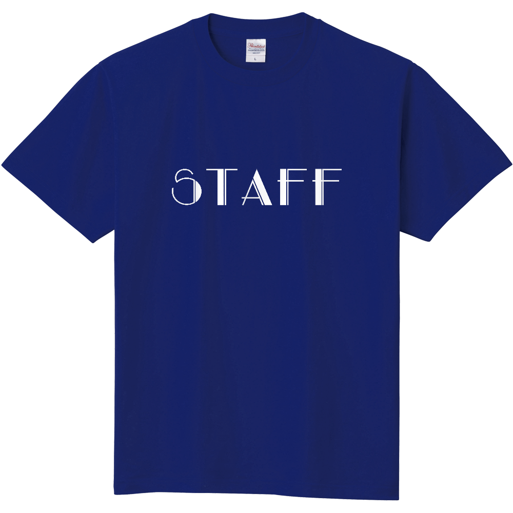 STAFF Tシャツ（デザイン書体16白文字）