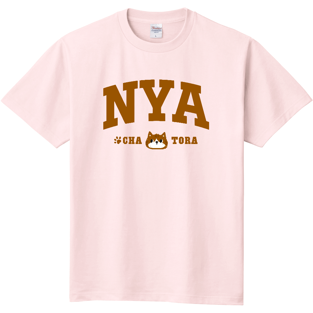NYA 茶トラ猫くん カレッジロゴ LB