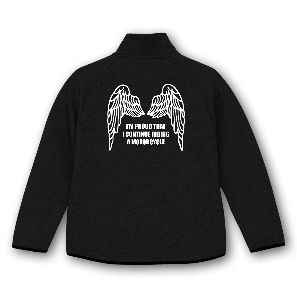 ジャケット WING I’M PROUD THAT I CONTINUE RIDING A MOTORCYCLE 下 黒