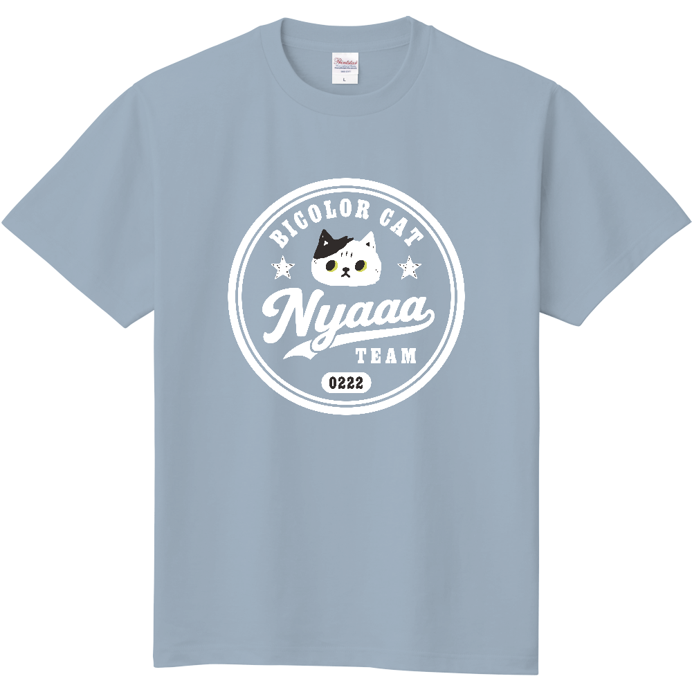 ぶち猫 白黒猫 アメカジ エンブレム WH