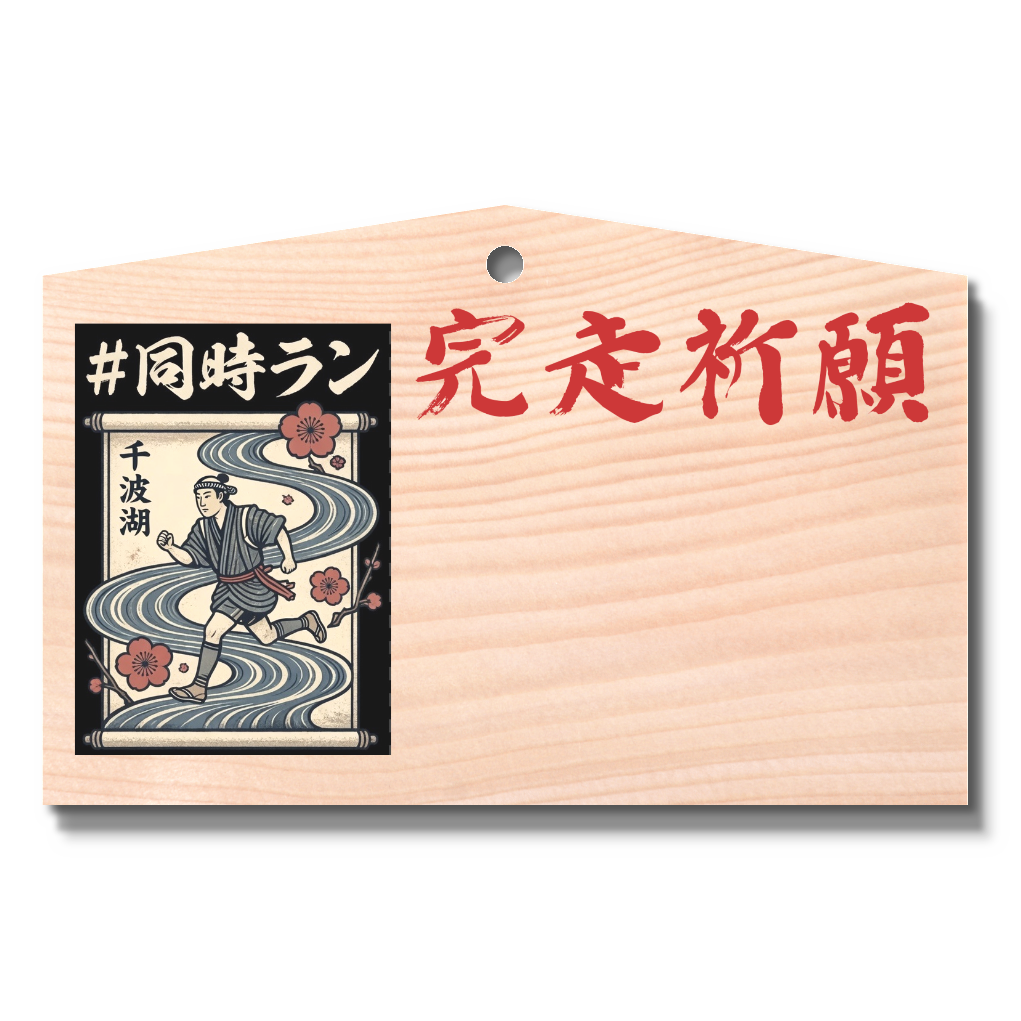 #同時ラン！完走祈願！絵馬！