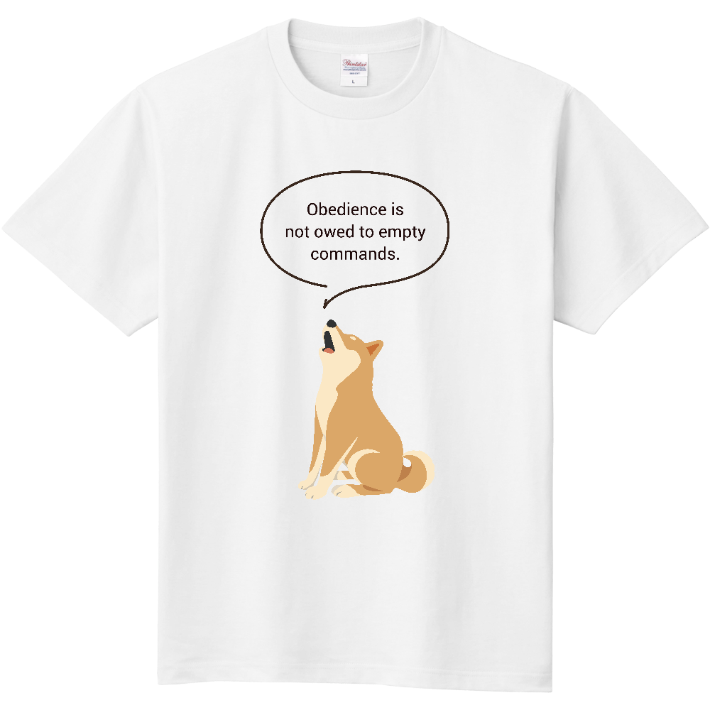 《カスタマイズ用》柴犬の主張【赤毛】／柴犬（Tシャツ・5.6oz）