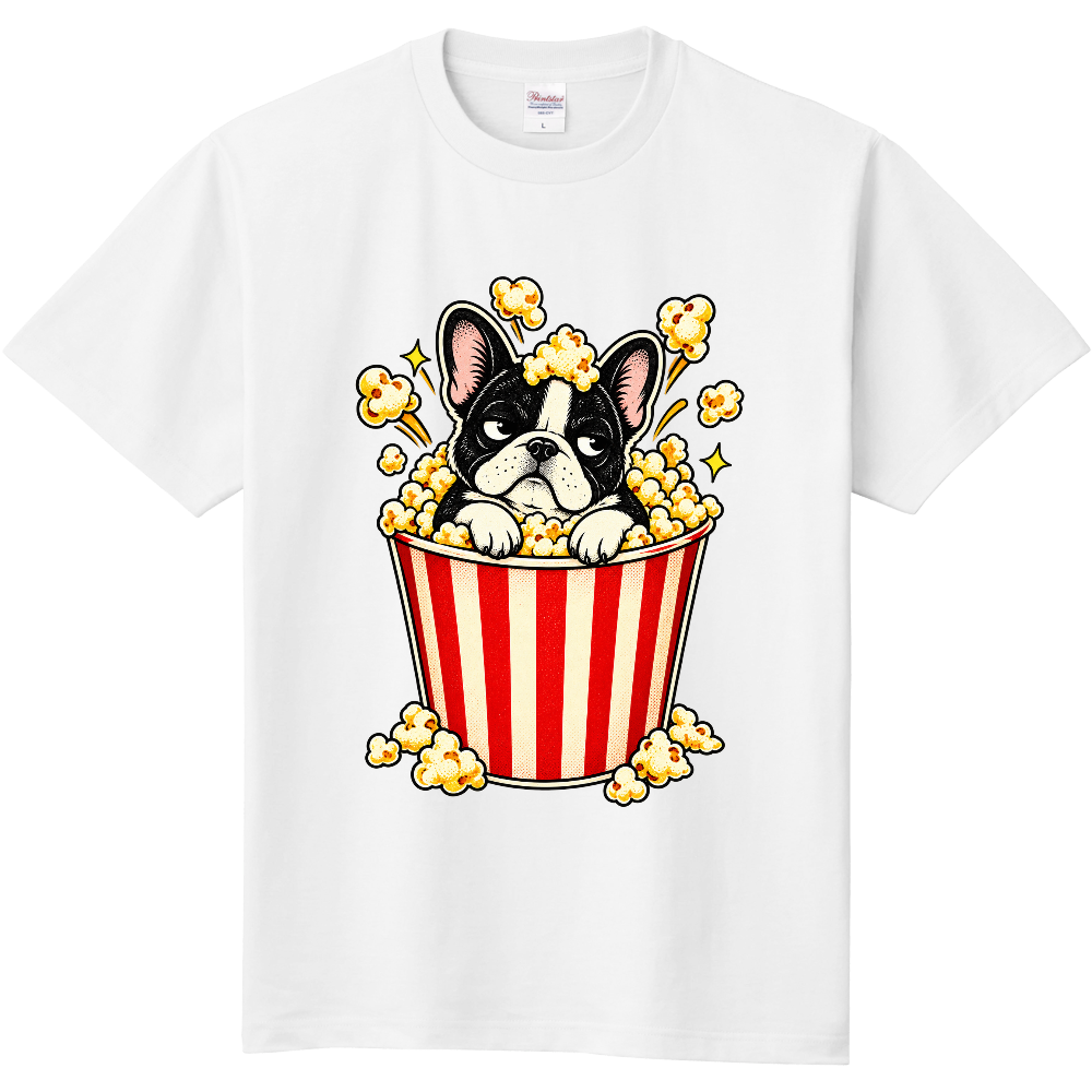 Popcorn Dog T-Shirt / ポップコーン犬 Tシャツ