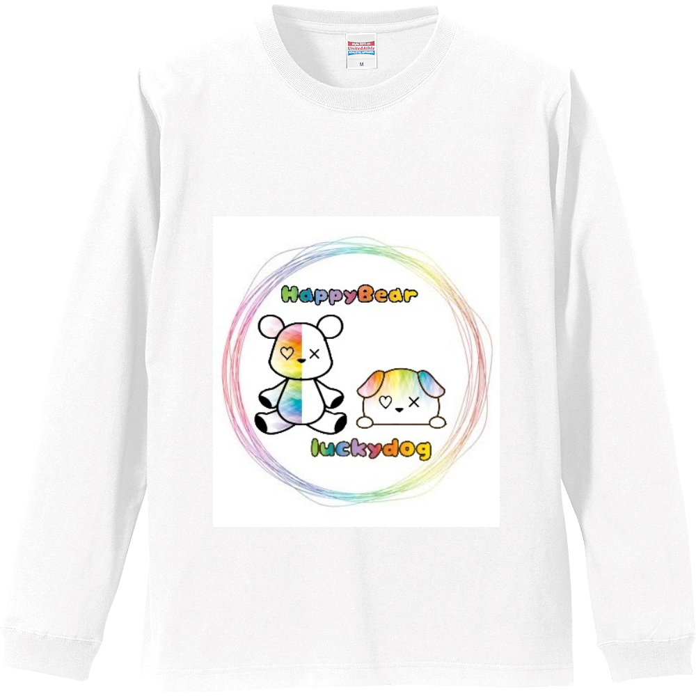 HappyBearとluckydogコラボTシャツ