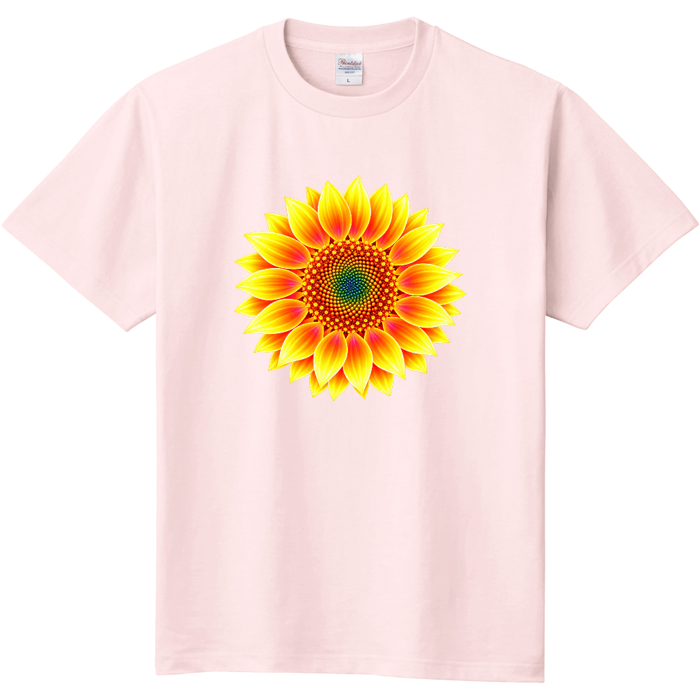 Tシャツ/ひまわりⅢ/ライトピンク