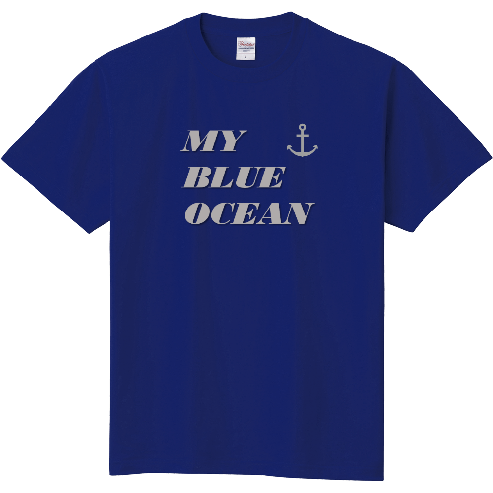 MY BLUE OCEAN（マイ・ブルー・オーシャン）定番Tシャツ　ジャパンブルー