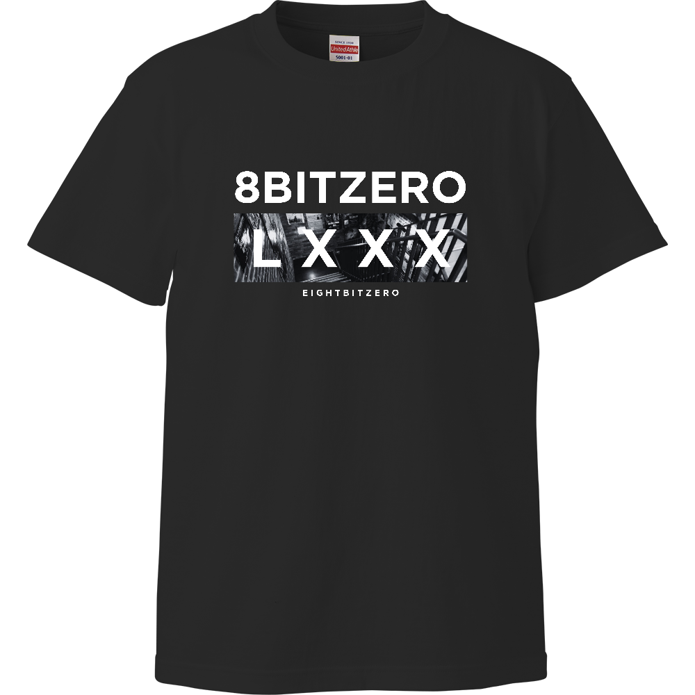 8bit零 CO壱 FRONT BLACK T
