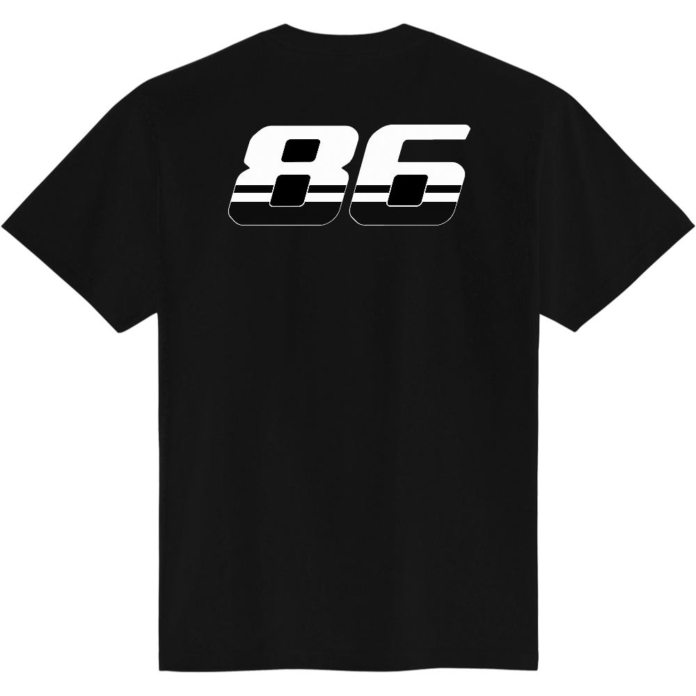 AE86パンダトレノ風 バックプリントTシャツ【限定86枚】
