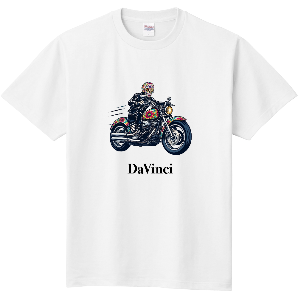 Tシャツ/スカルライダー/ホワイト