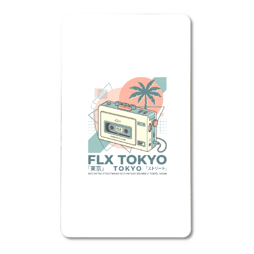 【FLX TOKYO】Retro Cassette ネオレトロ Tシャツ