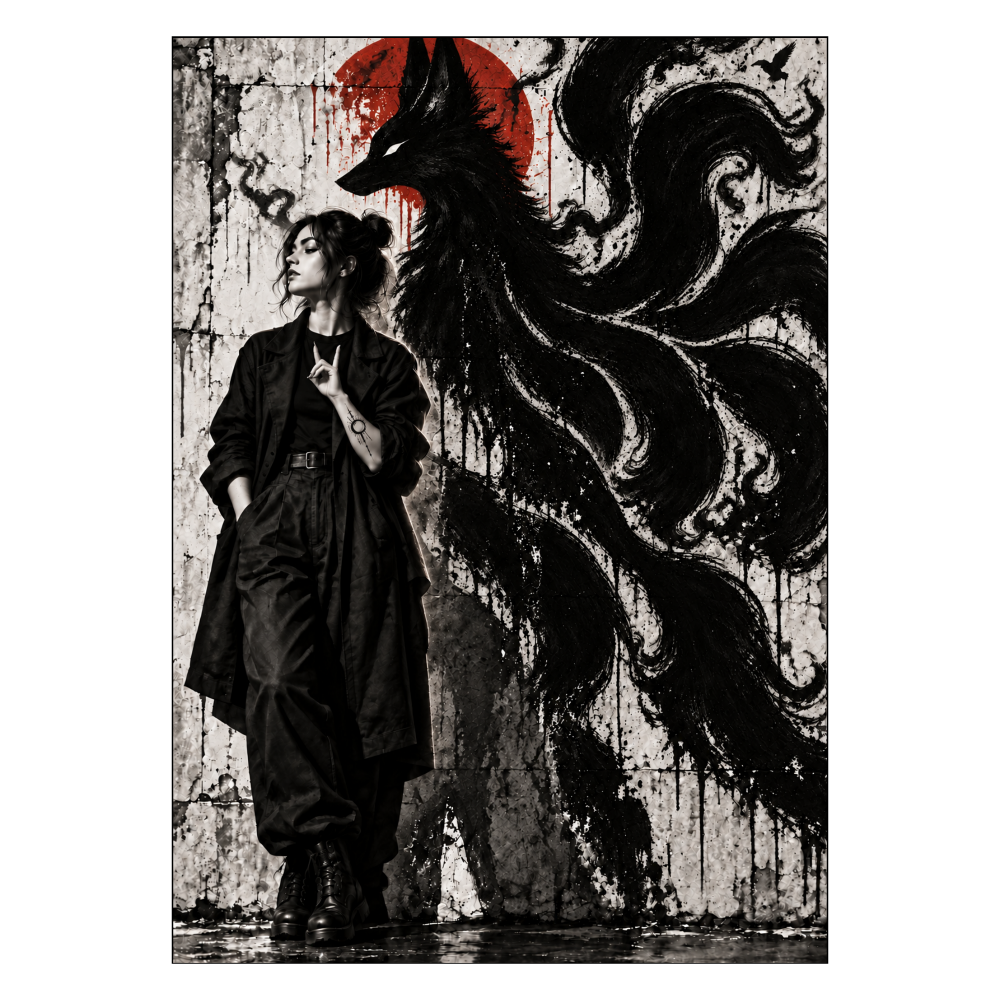 BLACK FOX GUARDIAN|黒狐の守護者 A2ポスター