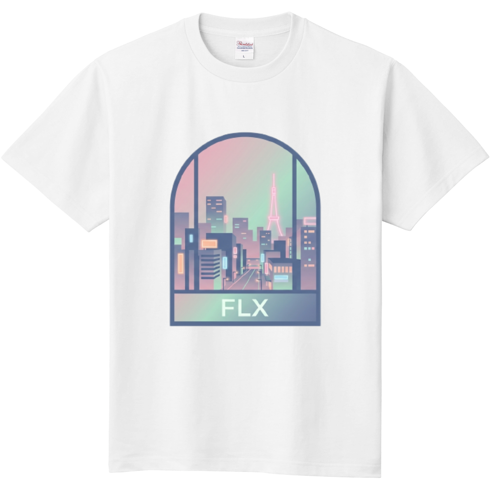 【FLX】Pastel Twilight City アーチロゴTシャツ