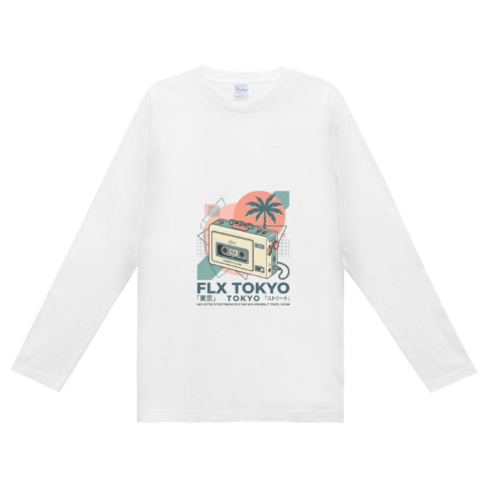 【FLX TOKYO】Retro Cassette ネオレトロ Tシャツ