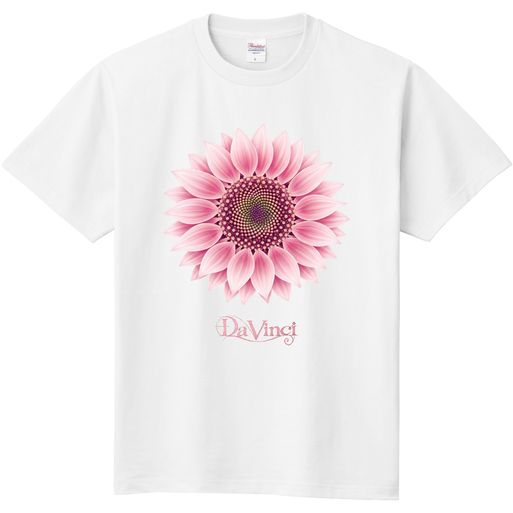 Tシャツ/ひまわりⅢ/桜色