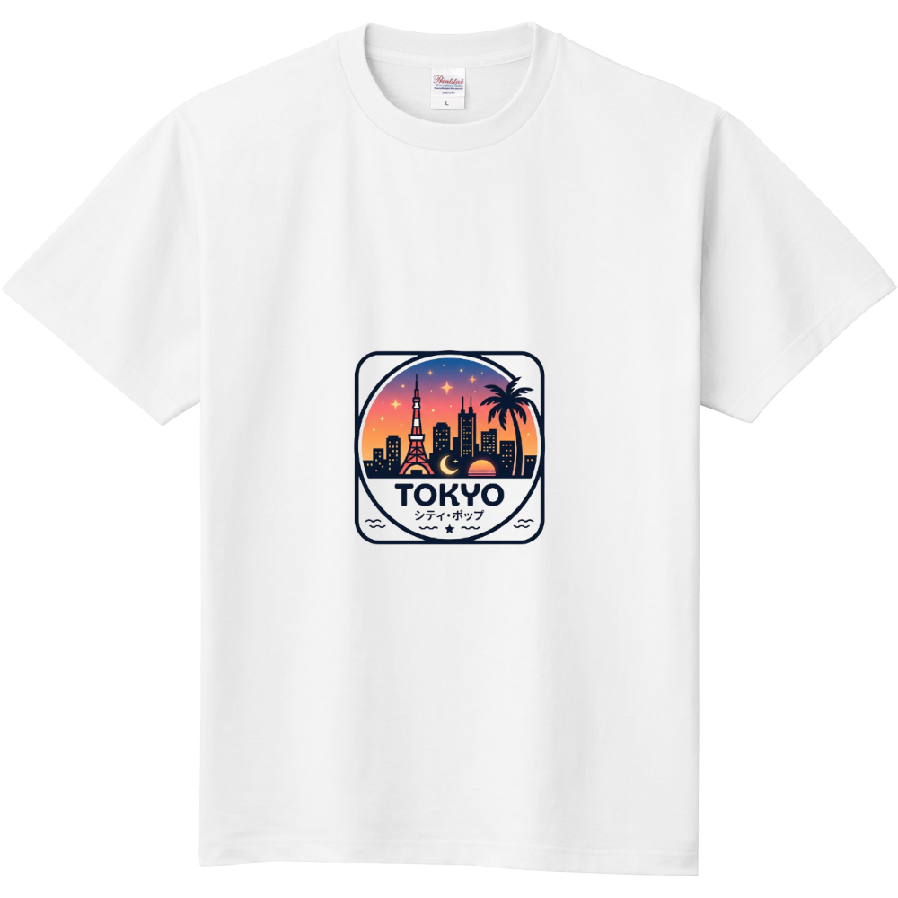 【FLX】TOKYO シティ・ポップ エンブレムTシャツ