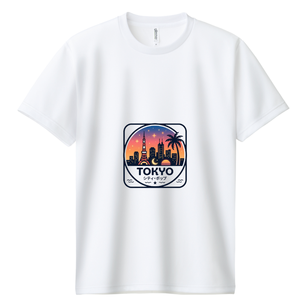 【FLX】TOKYO シティ・ポップ エンブレムTシャツ