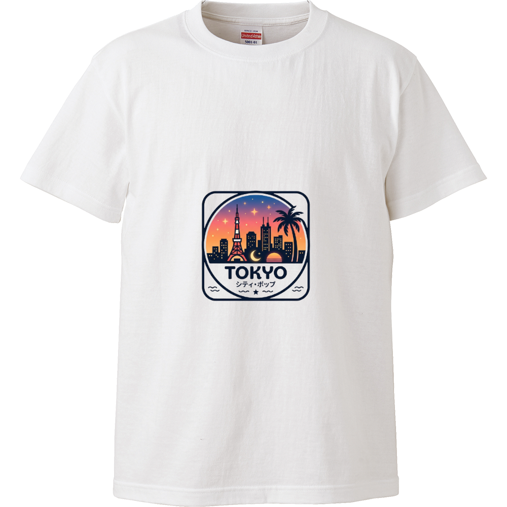 【FLX】TOKYO シティ・ポップ エンブレムTシャツ