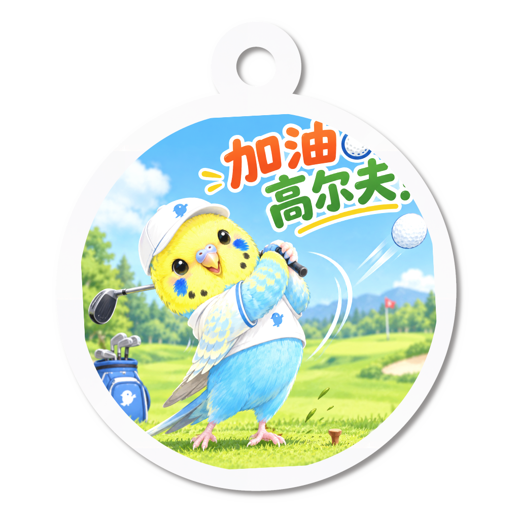 ピリカちゃんのアクリルキーホルダー丸4センチ