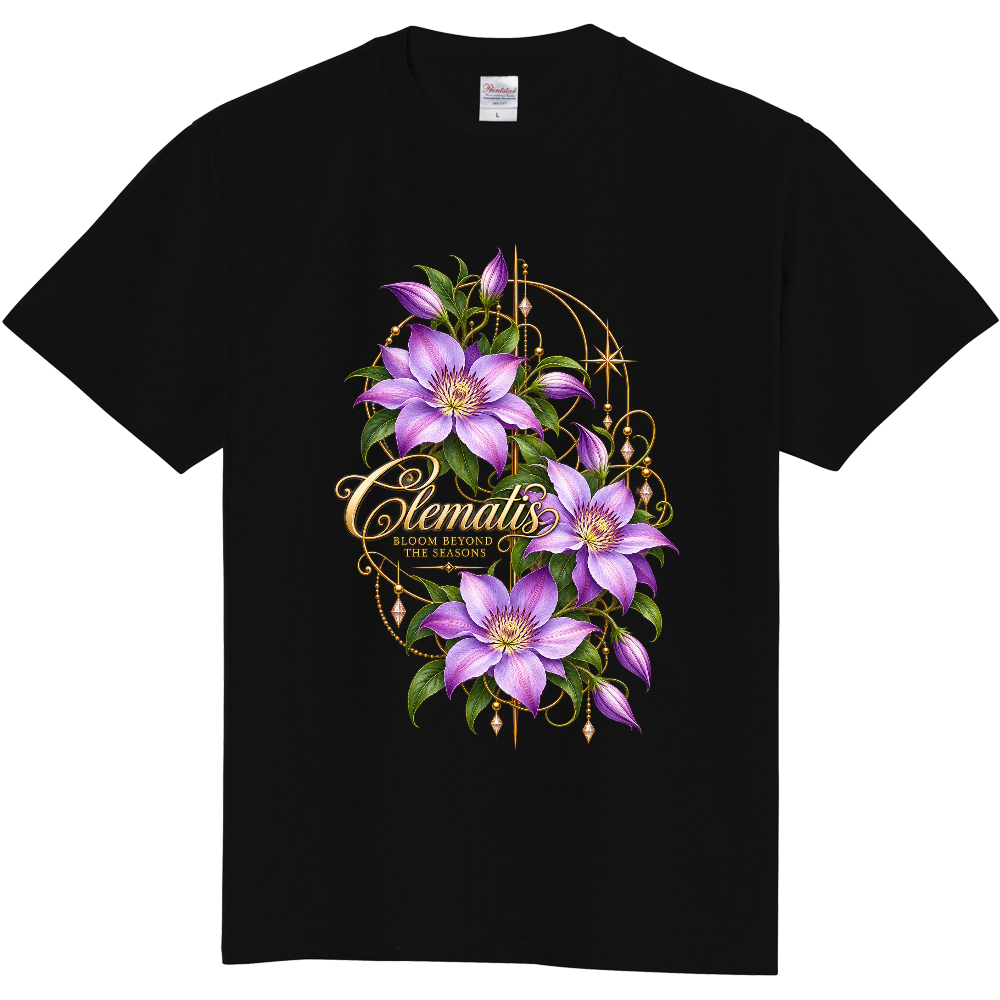 フラワーデザインTシャツ