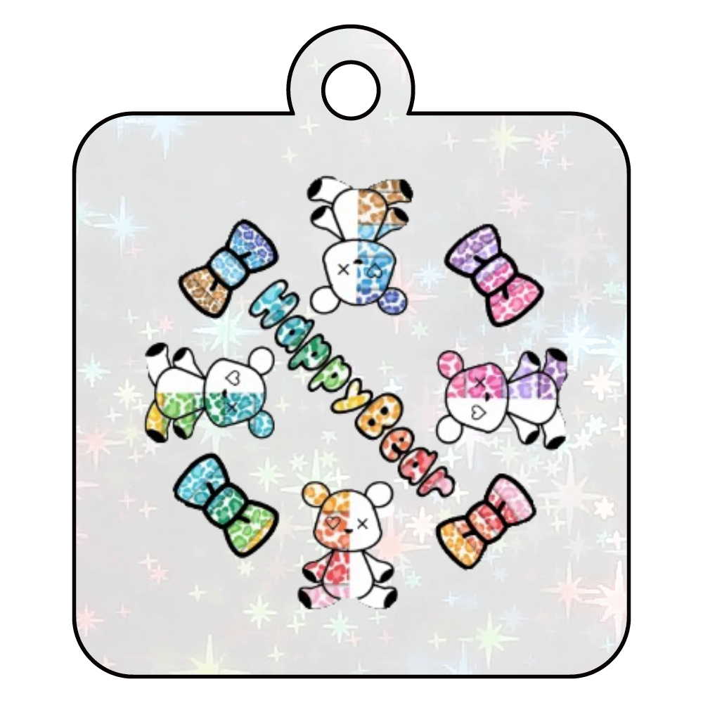 Happy♡Bear♡アクリルキーホルダー