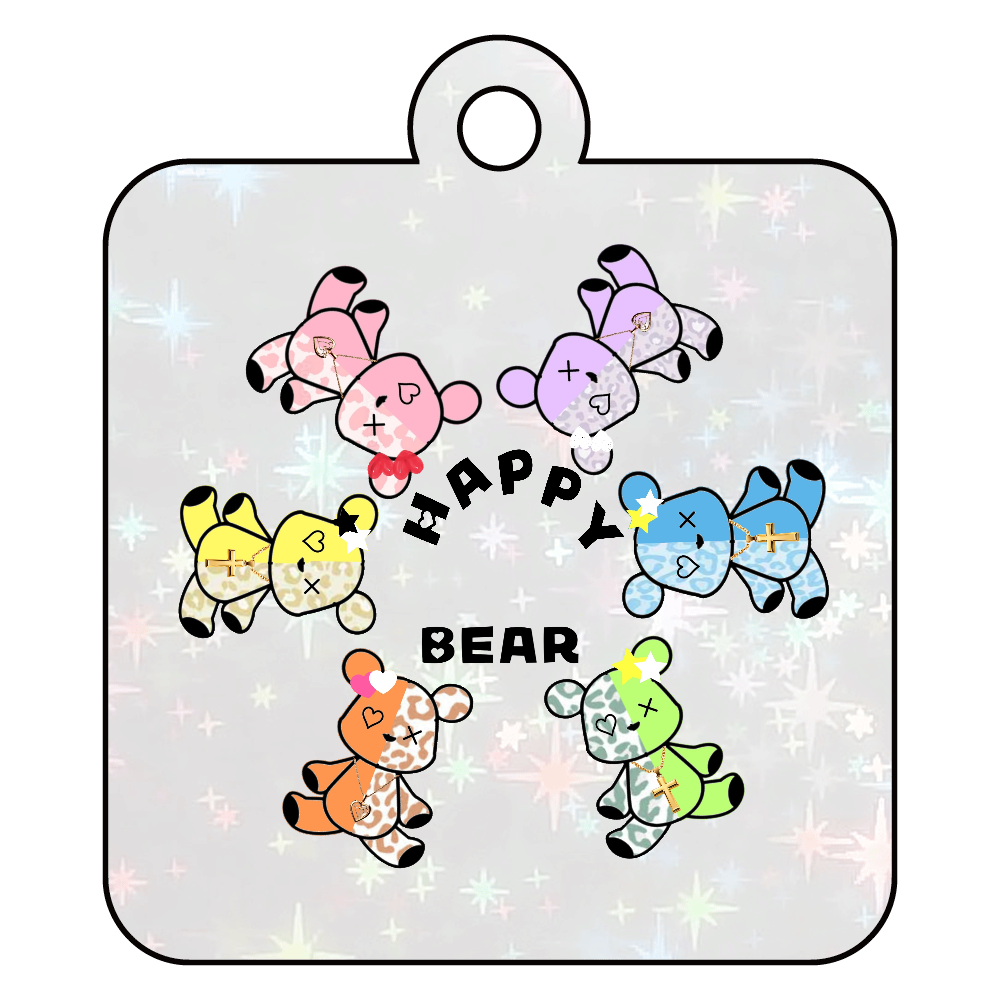 Happy♡Bear♡アクリルキーホルダー