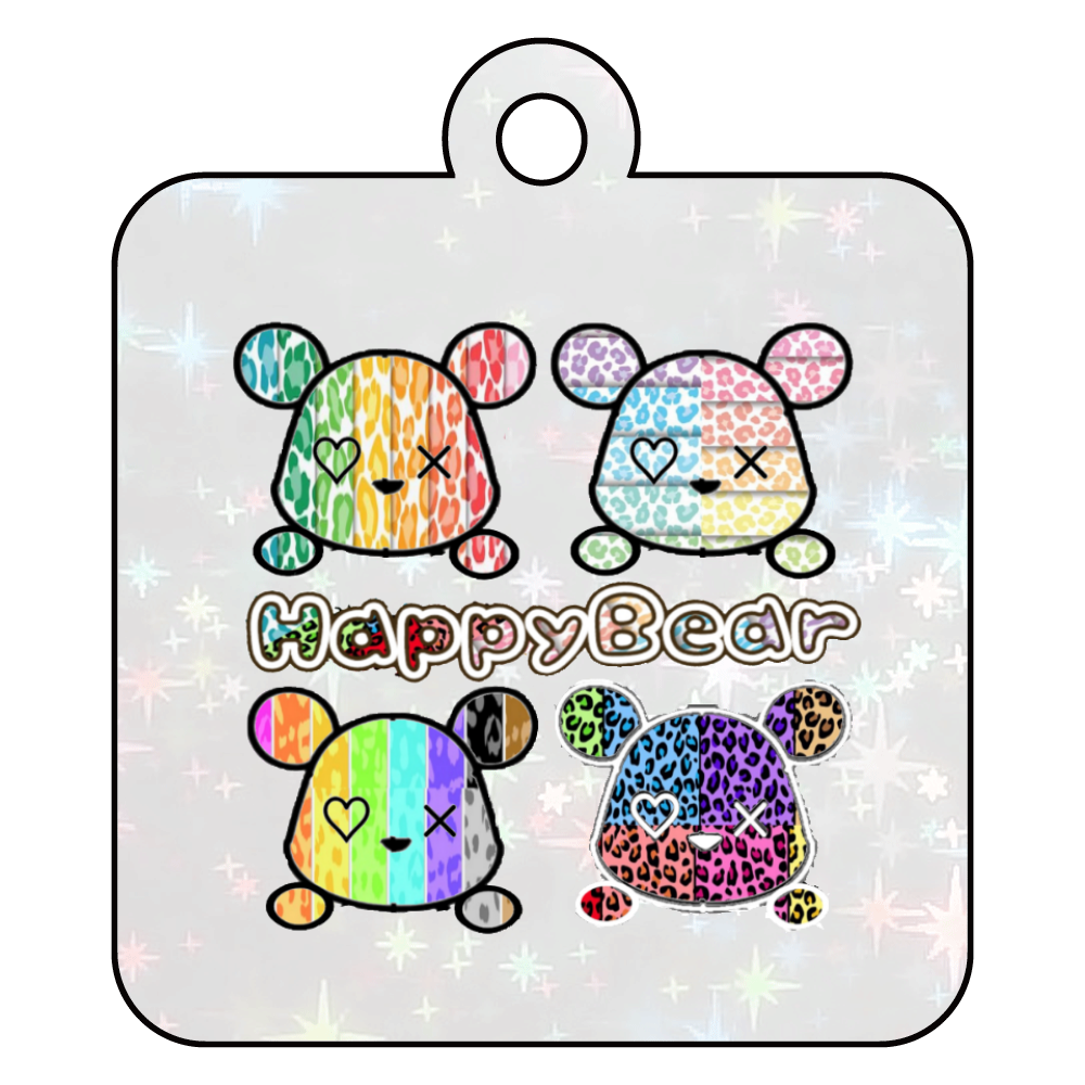 Happy♡Bear♡アクリルキーホルダー