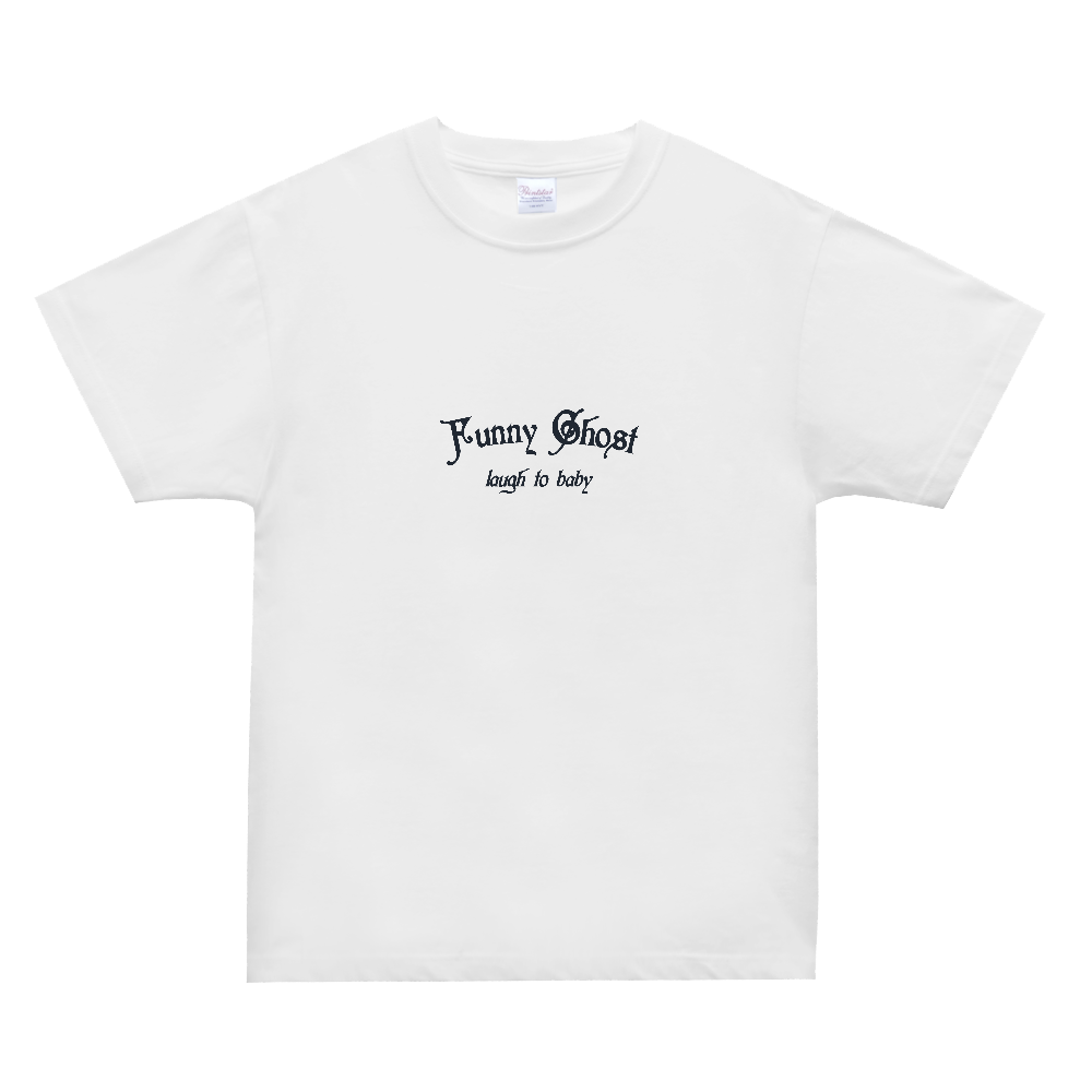 ファニーゴーストTシャツ（ホワイト×ブラック）