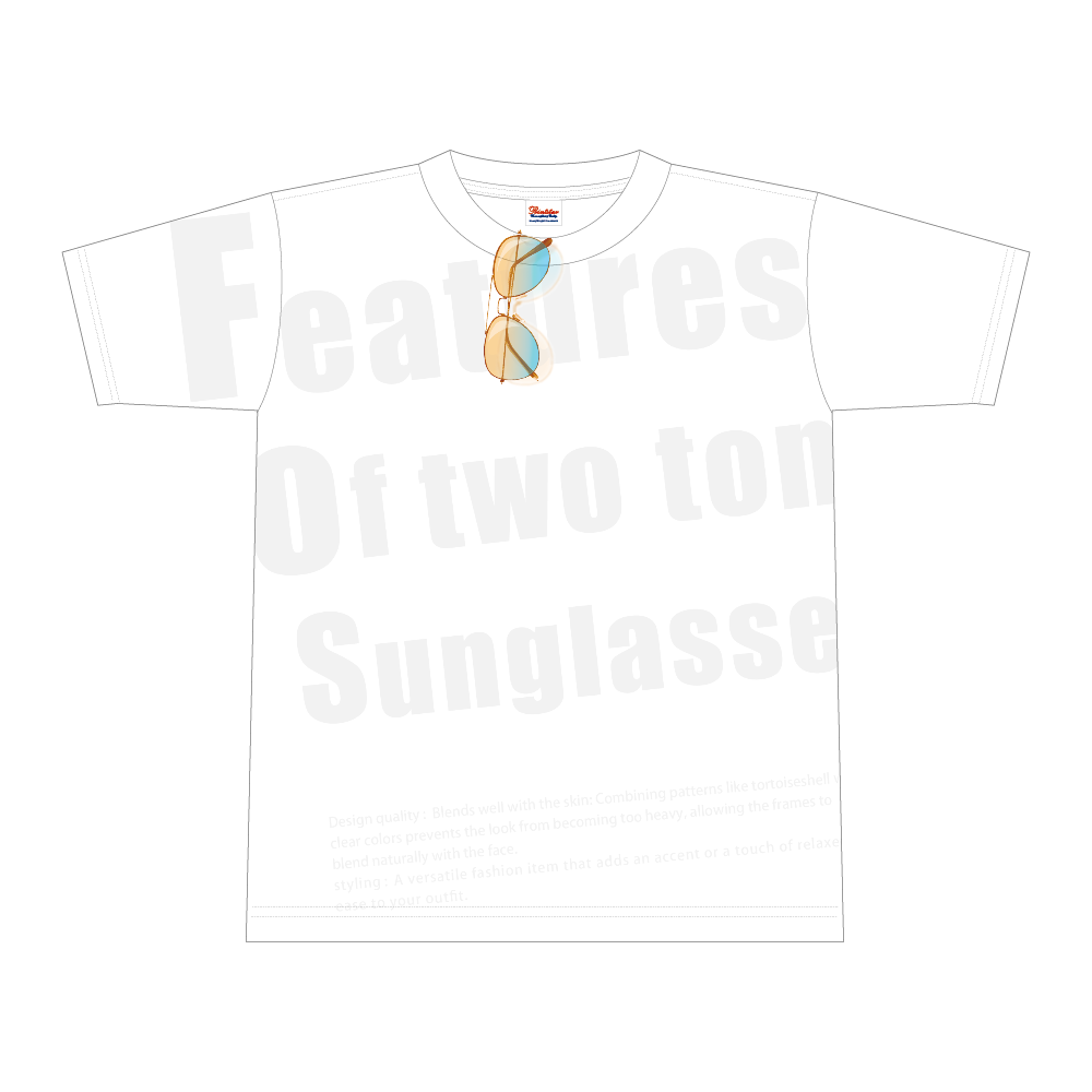 サングラス2coloe(blue・orengi)TシャツL
