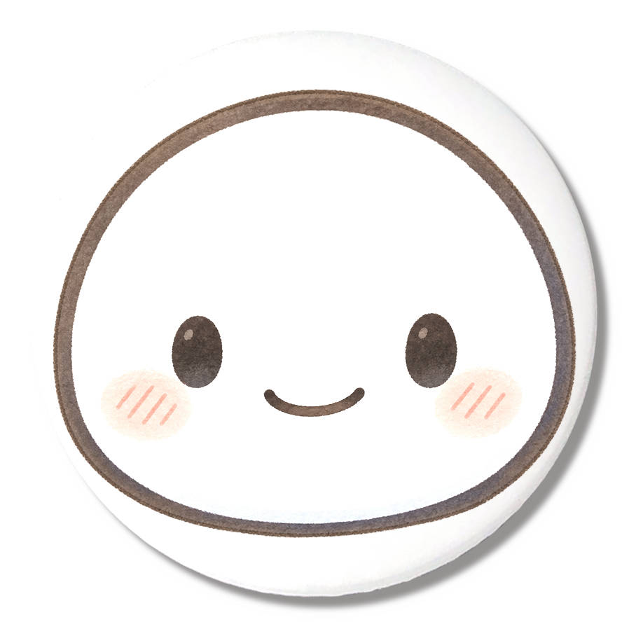 うんちゃん(かお)缶バッジ56mm
