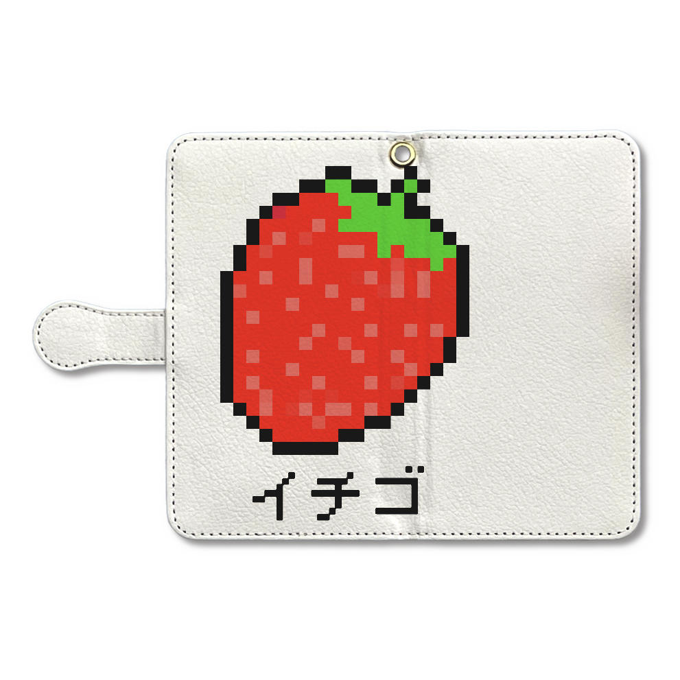 可愛いいちごのドット絵