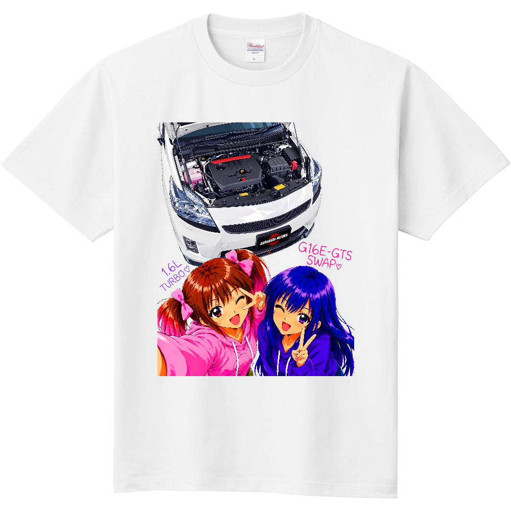 【G16E-GTSスワップ】30プリウス&看板娘PINKちゃん&藍姉さん「秋葉原自動車」