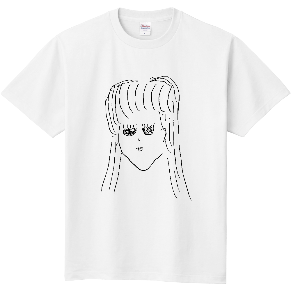 絵心Tシャツ(線画抽出)