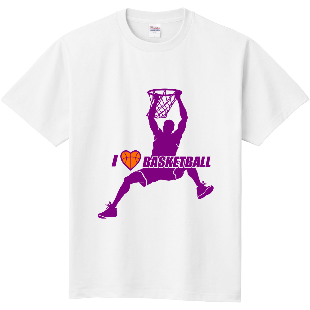 I LOVE BASKETBALL ダンクTシャツ｜フロントプリント