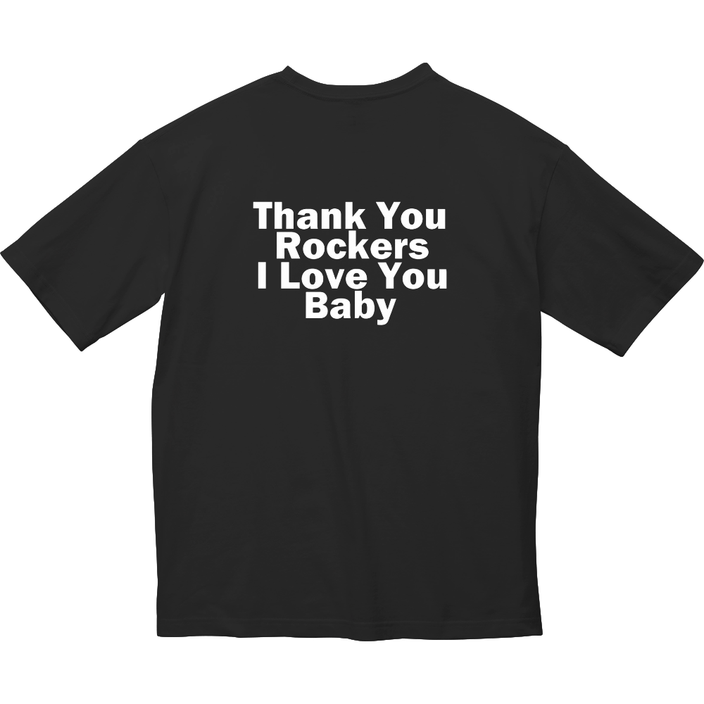 Thank You Rockers I Love You Baby 文字 黒