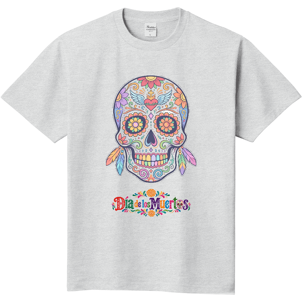 Tシャツ/シュガースカルL/アッシュ
