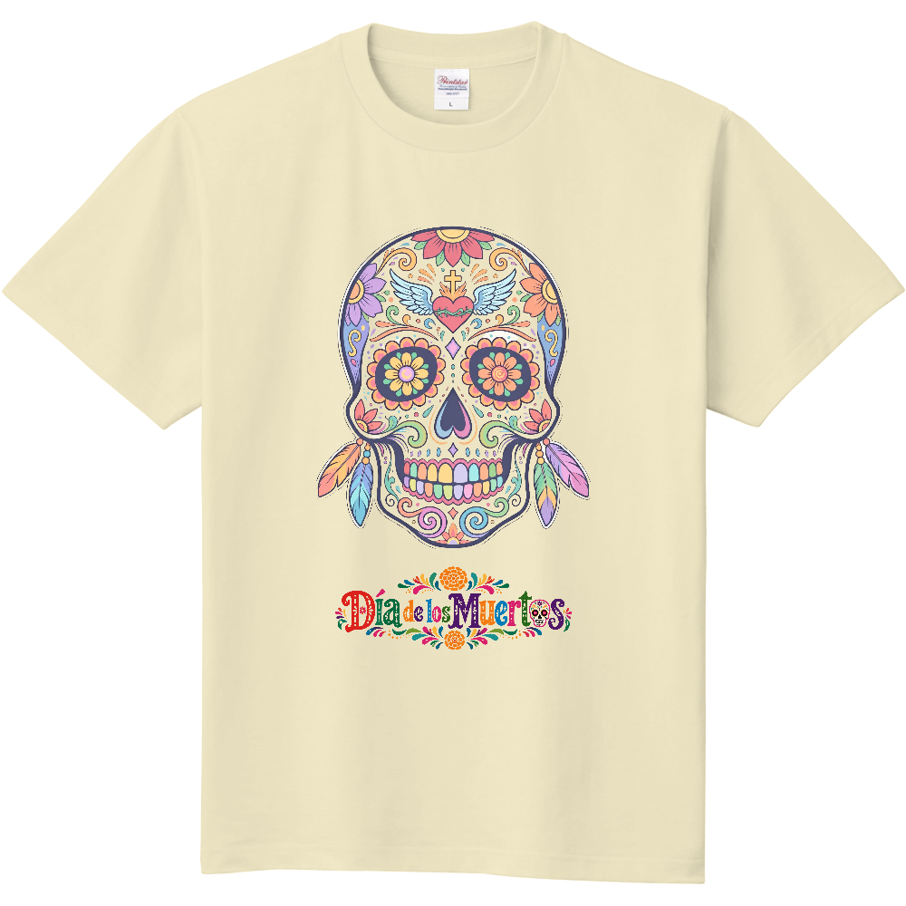 Tシャツ/シュガースカルL/アイボリー