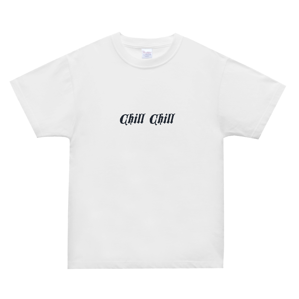 チルチルTシャツ（ホワイト×ブラック）