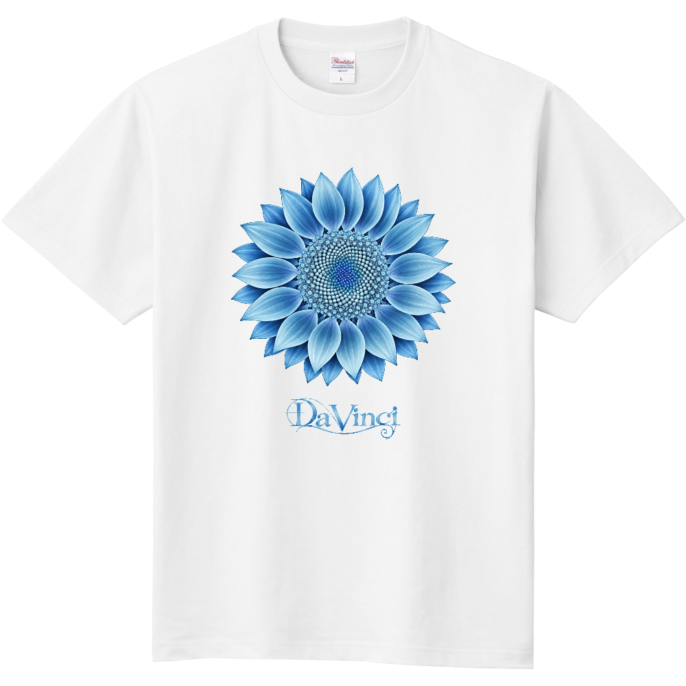 Tシャツ/ひまわりⅢ/薄い青褐色